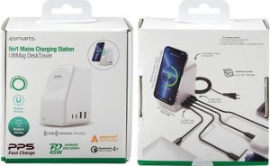 Ładowarka 4smarts 4smarts Stacja Ładująca 5in1 Ultimag DeskTower white/biały 456607 4