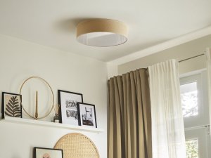 Lampa wisząca Beliani Lampa sufitowa naturalna MAGNO 2