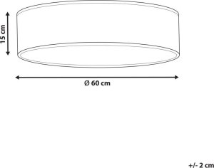 Lampa wisząca Beliani Lampa sufitowa naturalna MAGNO 7