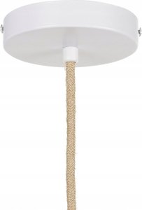 Lampa wisząca Beliani Lampa wisząca papierowa naturalna z zielonym PALBRA 11