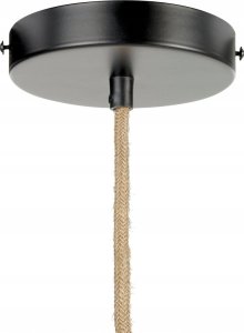 Lampa wisząca Beliani Lampa wisząca papierowa naturalna z zielonym PALBRA 5