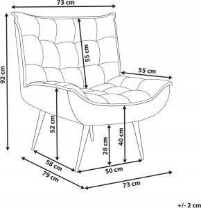 Beliani Fotel Miętowy ALVESTA 7