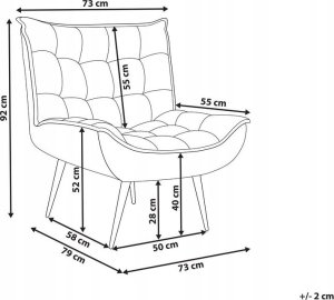 Beliani Fotel Miętowy ALVESTA 10