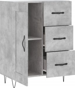 vidaXL Szafka, szarość betonu, 69,5x34x90 cm 6