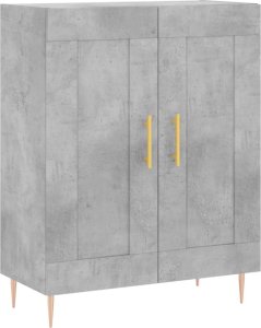 vidaXL Szafka, szarość betonu, 69,5x34x90 cm, materiał drewnopochodny 2