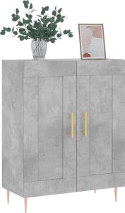 vidaXL Szafka, szarość betonu, 69,5x34x90 cm, materiał drewnopochodny 3