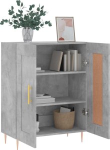 vidaXL Szafka, szarość betonu, 69,5x34x90 cm, materiał drewnopochodny 4