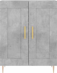 vidaXL Szafka, szarość betonu, 69,5x34x90 cm, materiał drewnopochodny 5