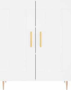 vidaXL Szafka, biała, 69,5x34x90 cm 5