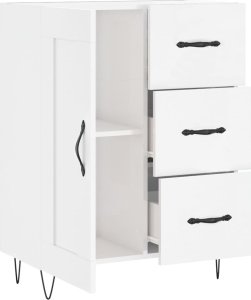 vidaXL Szafka, biała, połysk, 69,5x34x90 cm 6