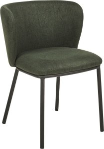 Beliani Zestaw 2 krzeseł do jadalni zielony MINA 4