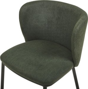 Beliani Zestaw 2 krzeseł do jadalni zielony MINA 7