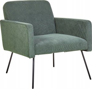 Beliani Fotel Ciemnozielony NARKEN 2
