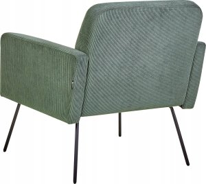 Beliani Fotel Ciemnozielony NARKEN 3