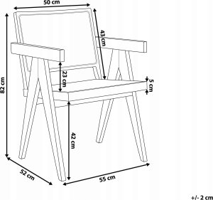 Beliani Krzesło do jadalni Jasne drewno WESTBROOK 7