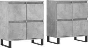 vidaXL vidaXL Szafki, 2 szt., szarość betonu, materiał drewnopochodny 2
