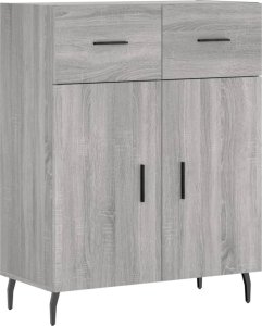 vidaXL vidaXL Witrynka szary dąb sonoma 69,5x34x180cm materiał drewnopochodny 7