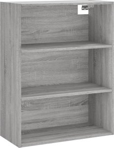 vidaXL vidaXL Witrynka szary dąb sonoma 69,5x34x180cm materiał drewnopochodny 5