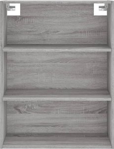 vidaXL vidaXL Witrynka szary dąb sonoma 69,5x34x180cm materiał drewnopochodny 6