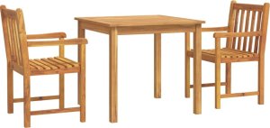 vidaXL vidaXL 3-cz. zestaw mebli ogrodowych, lite drewno akacjowe 2