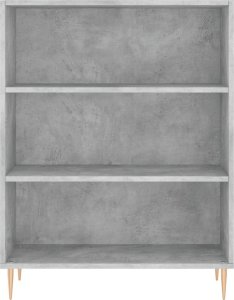 vidaXL vidaXL Witrynka, szarość betonu 69,5x34x180 cm materiał drewnopochodny 8