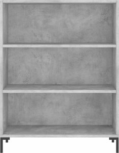 vidaXL vidaXL Witrynka, szarość betonu 69,5x34x180 cm materiał drewnopochodny 8