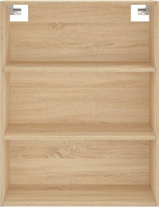 vidaXL vidaXL Witrynka, dąb sonoma, 69,5x34x180 cm, materiał drewnopochodny 6