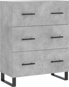 vidaXL vidaXL Witrynka, szarość betonu 69,5x34x180 cm materiał drewnopochodny 7