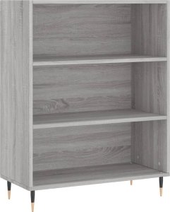 vidaXL vidaXL Witrynka szary dąb sonoma 69,5x34x180cm materiał drewnopochodny 7