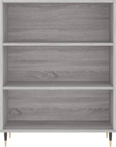 vidaXL vidaXL Witrynka szary dąb sonoma 69,5x34x180cm materiał drewnopochodny 8