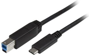 Kabel USB StarTech USB-C - USB-B 2 m Czarny (USB315CB2M) 1