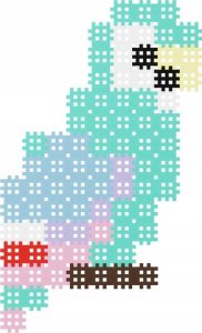 Marioinex *****Klocki micro waffle 80el Papuga 05883 2