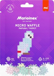 Marioinex *****Klocki micro waffle 80el Papuga 05883 3