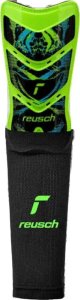 Reusch Ochraniacze piłkarskie Reusch Shinguard Attrakt Supreme zielone 5377040 555 M 1