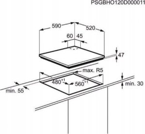 Płyta grzewcza Electrolux EGT6242NVK 6