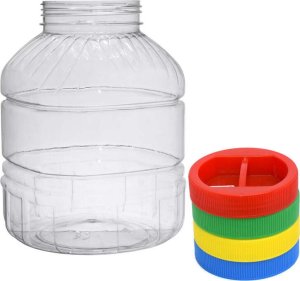 Tragar Plastikowy Słoik PET rączka 4L do kiszenia Ogórków 2