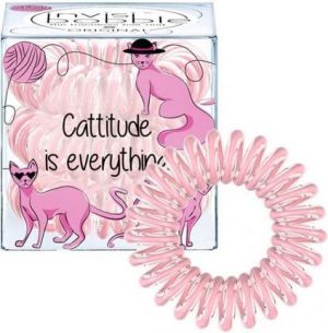 Invisibobble Cattitude is everything - różowa gumka do włosów 3 szt 1
