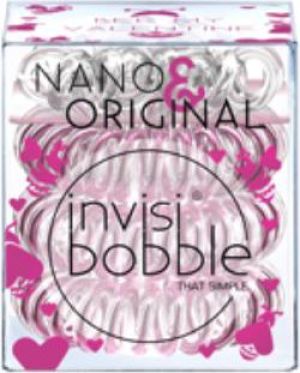 Invisibobble NANO & ORIGINAL Bee mine - 3 NANO przeźroczyste + 3 ORIGINAL błyszczący róż 1