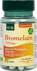 Holland & Barrett Holland & Barrett - Bromelaina, 1500mg, 60 tabletek 1