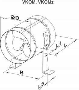 Vents AXIAL FAN VENTS VKOMZ 315 4