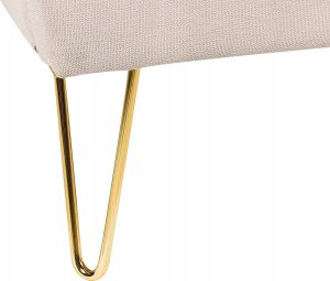 Beliani Łóżko tapicerowane 140 x 200 cm beżowe AMBILLOU 10