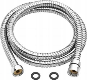 Wąż prysznicowy Invena Wąż Natryskowy 150 CM, CHROM, KONC. STOZ I HEKSAG. 3