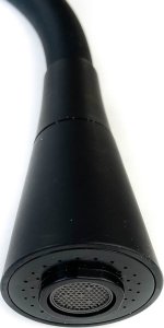 Invena Dwufunkcyjna elastyczna wylewka do baterii PLUS, czarny 3