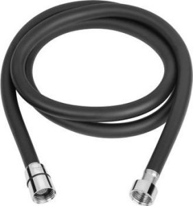Wąż prysznicowy Invena Wąż Natryskowy 150 CM, DARK, CZARNY, PVC, ANTI-TWIST 3