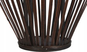 Beliani Lampion bambusowy 43 cm ciemne drewno PANAT 7