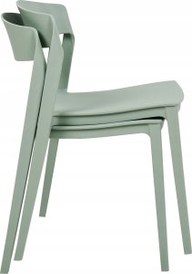 Beliani Krzesło konferencyjne Zestaw 2 Miętowy SOMERS 7