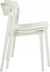 Beliani Krzesło konferencyjne Zestaw 2 Biały SOMERS 7