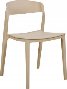 Beliani Krzesło konferencyjne Zestaw 2 Beżowy SOMERS 4