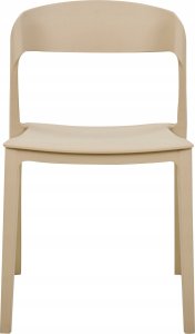 Beliani Krzesło konferencyjne Zestaw 2 Beżowy SOMERS 5