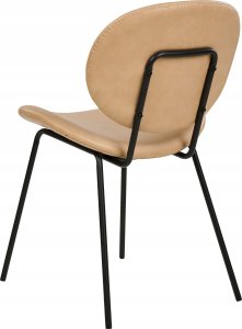 Beliani Zestaw 2 krzeseł do jadalni beżowy LUANA 6